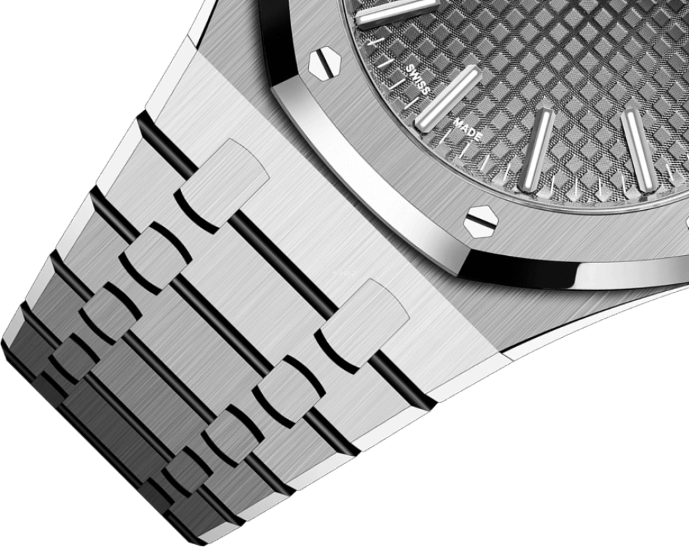 Audemars Piguet,Royal Oak 41mm,41mm,Stainless Steel,Grey,Automatic,Day,70hours,15510ST,15510ST.OO.1320ST.05 50th