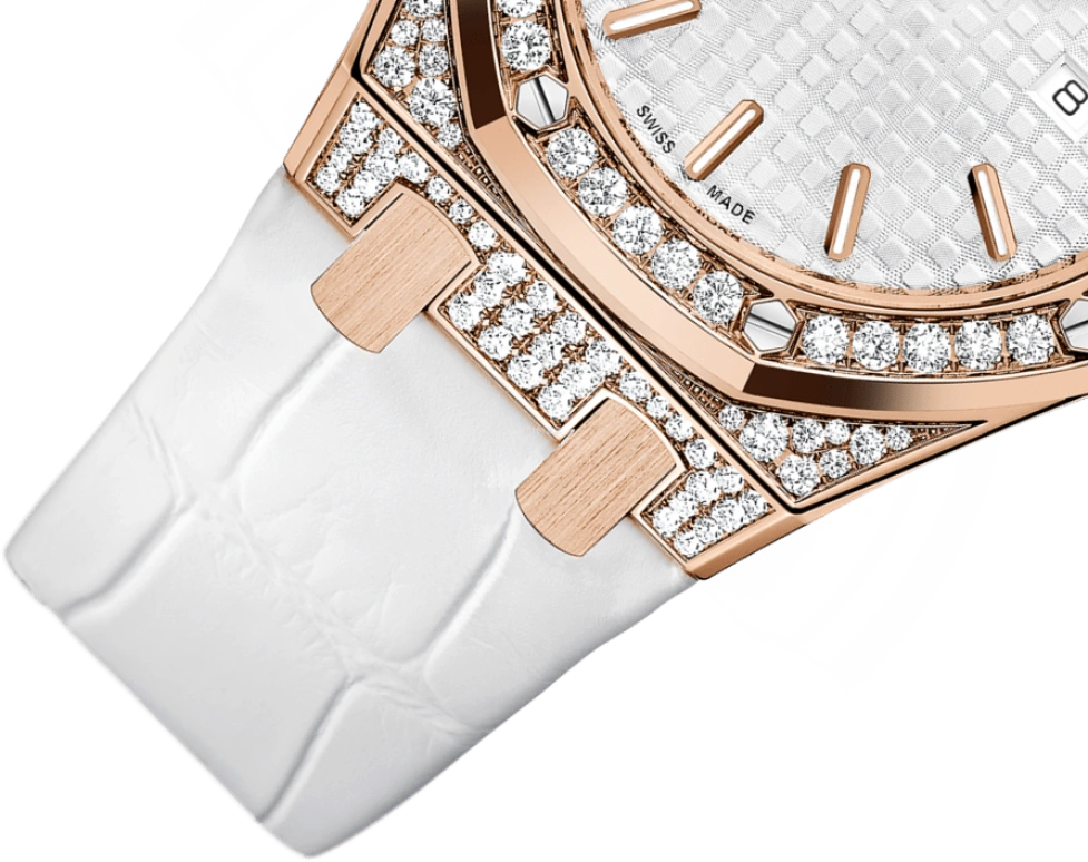 Audemars Piguet,Royal Oak 33mm,33mm,Rose Gold,Silver,Quartz,Day,In-house Caliber,67652OR,67652OR.ZZ.D011CR.01