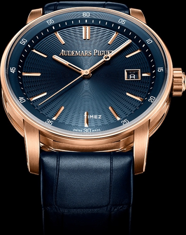 Audemars Piguet,CODE 11.59 38mm,38mm,Rose Gold,Blue,Automatic,Day,60hours,77410OR,77410OR.OO.A342CR.01