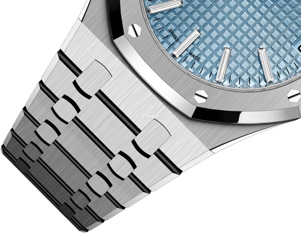 Audemars Piguet,Royal Oak 41mm,41mm,White Gold,Ice Blue,Automatic,Day,70hours,15510BC,15510BC.OO.1320BC.01