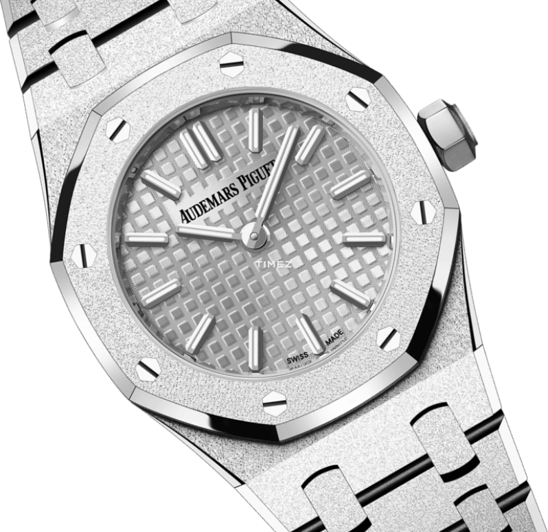 Audemars Piguet,Royal Oak 23mm,23mm,White Gold,Grey,Quartz,In-house Caliber,Sapphire,Crystal Glass,67630BC,67630BC.GG.1312BC.01