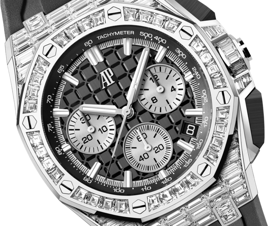 Audemars Piguet,Royal Oak Offshore 43mm,43mm,Ceramic,White Gold,Black,Silver,Automatic,Chronograph,Day,26425BC,26425BC.ZZ.D002CA.01