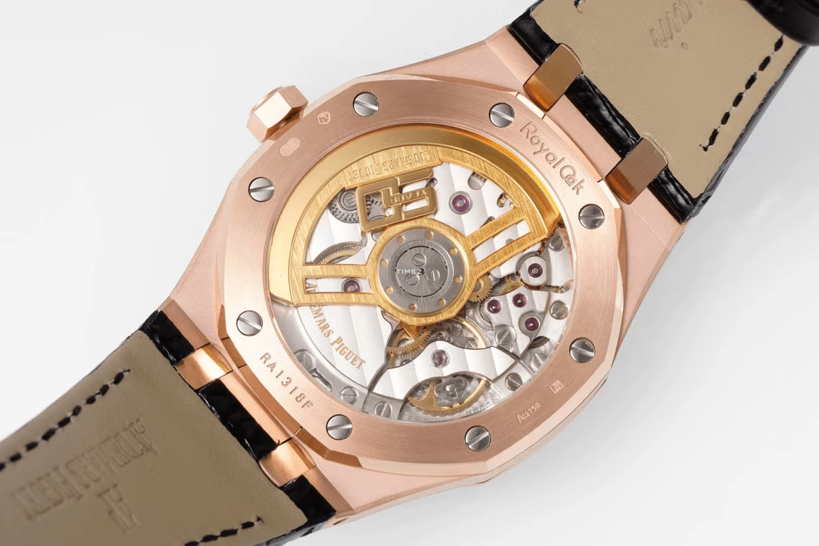 Audemars Piguet,Royal Oak 41mm,41mm,Rose Gold,Black,Automatic,Day,70hours,15510OR,15510OR.OO.D002CR.02
