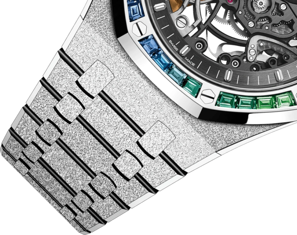 Audemars Piguet,Royal Oak 41mm,41mm,White Gold,Grey,Skeleton,Automatic,45hours,In-house Caliber,15412BC,15412BC.YG.1224BC.03-B