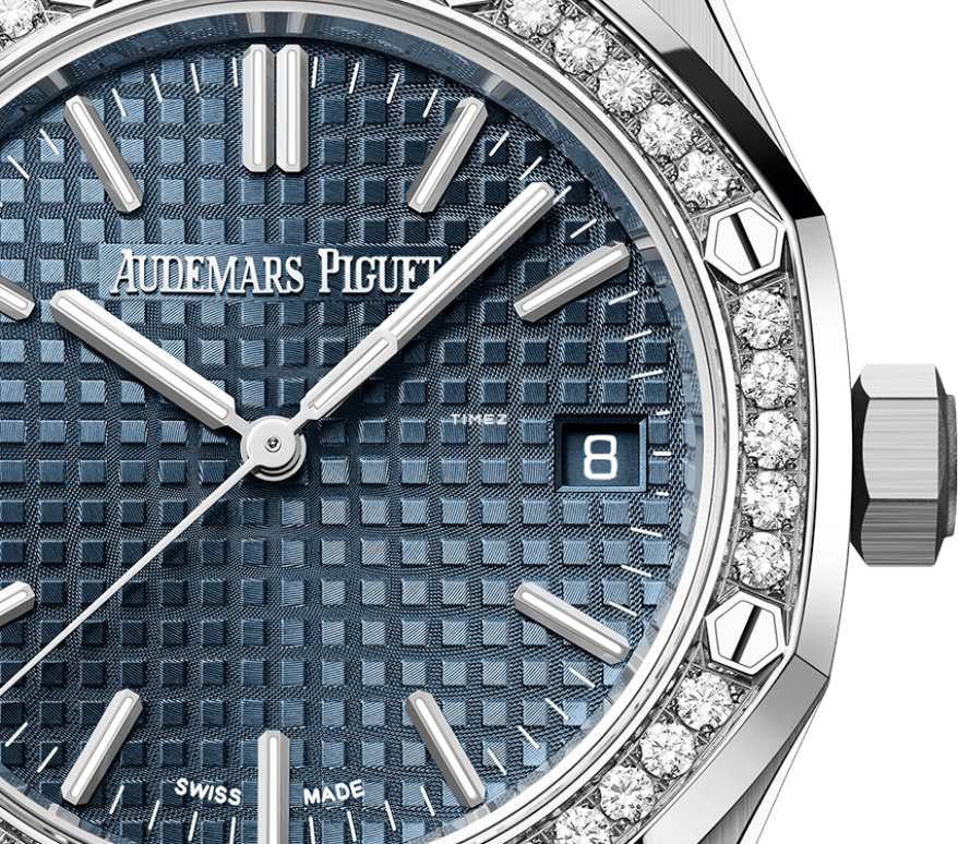 Audemars Piguet,Royal Oak 37mm,37mm,Stainless Steel,Blue,Automatic,Day,60hours,15551ST,15551ST.ZZ.1356ST.05