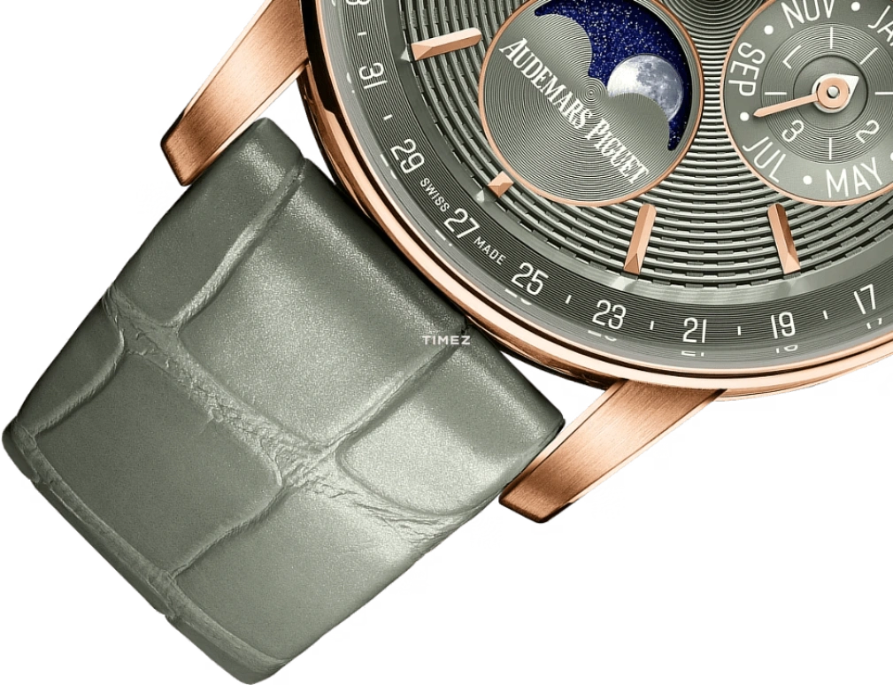 Audemars Piguet,CODE 11.59 38mm,38mm,Rose Gold,Green,Automatic,Moonphase,Perpetual Calendar,Month,Date,55hours,In-house Caliber,26441OR,26441OR.OO.D405CR.01
