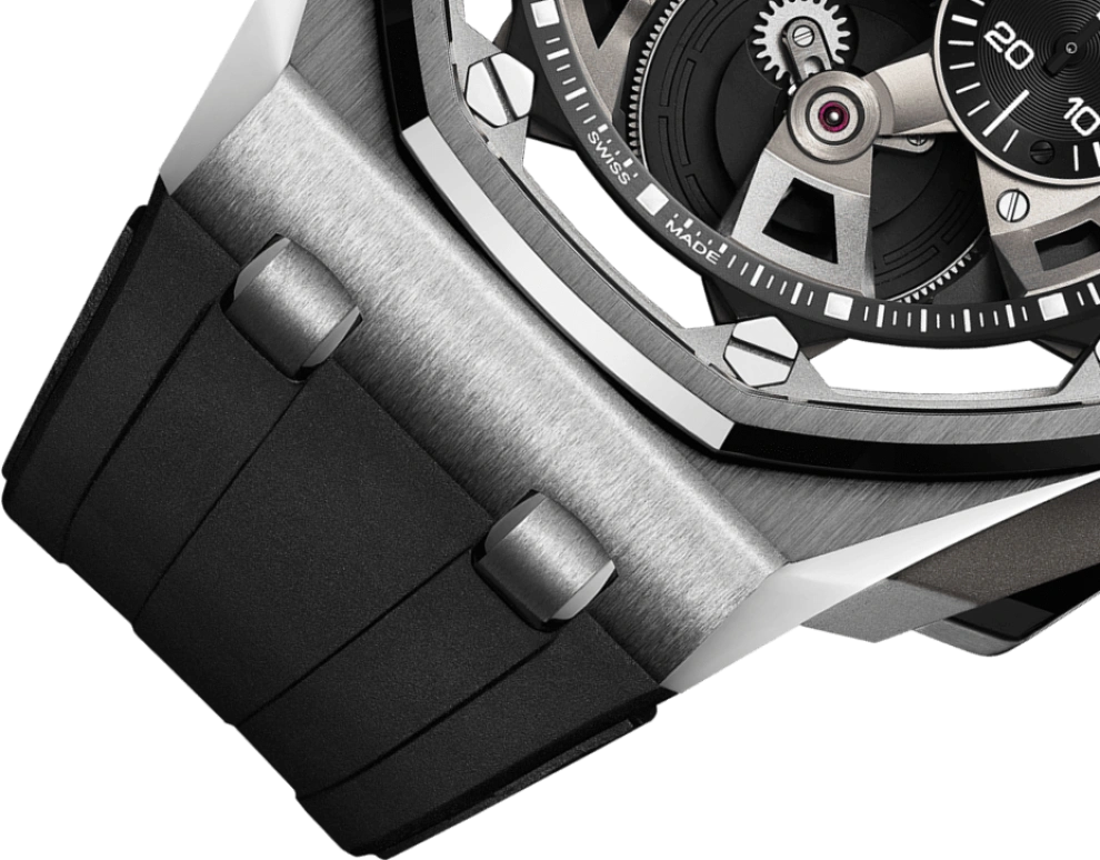 Audemars Piguet,Royal Oak Offshore 45mm,45mm,Titanium,Ceramic,Stainless Steel,Skeleton,Handwound,Chronograph,Tourbillon,26421ST,26421ST.OO.A002CA.01