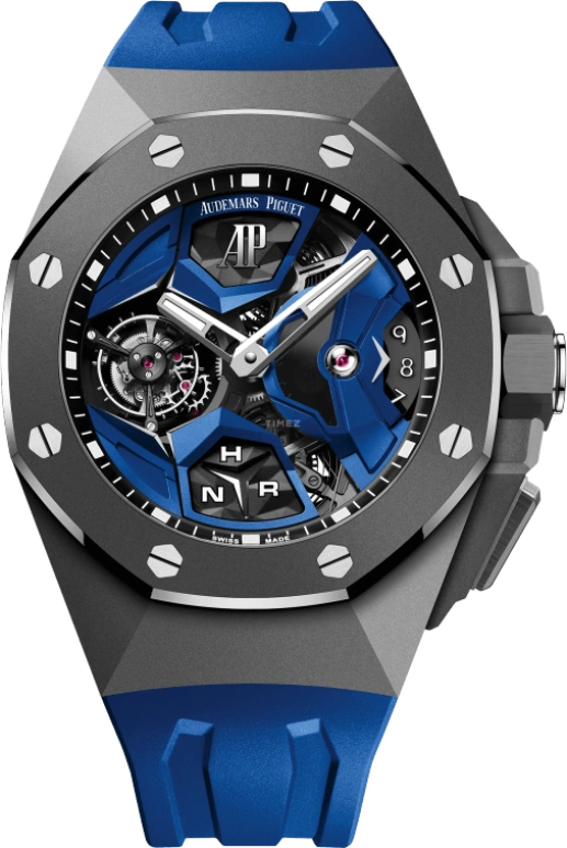 Audemars Piguet,Royal Oak Concept 44mm,44mm,Titanium,Ceramic,Skeleton,Handwound,Dule Time,Tourbillon,Function Selector,26589IO,26589IO.OO.D030CA.01