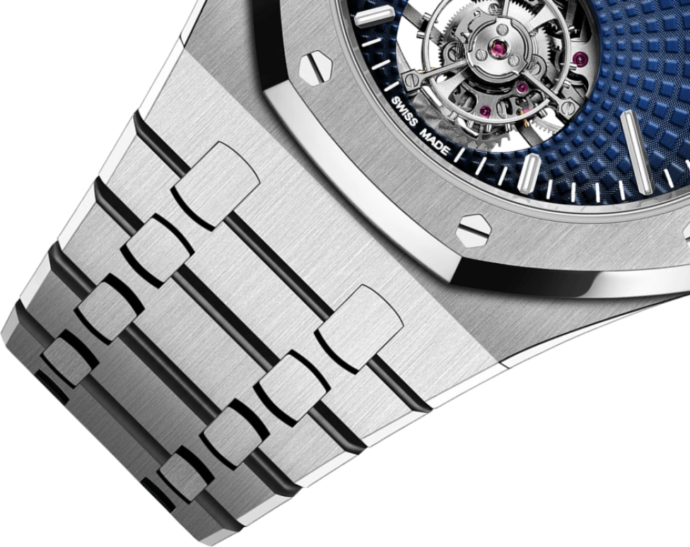 Audemars Piguet,Royal Oak 41mm,41mm,Stainless Steel,Blue,Automatic,Tourbillon,65hours,26530ST,26530ST.OO.1220ST.01
