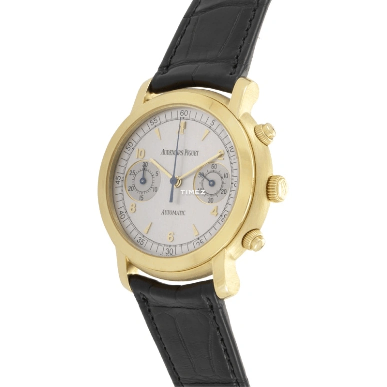 Audemars Piguet,Jules Audemars 39mm,39mm,Yellow Gold,White,Automatic,Chronograph,Sapphire,25859BA,25859BA.OO.D001CR.02