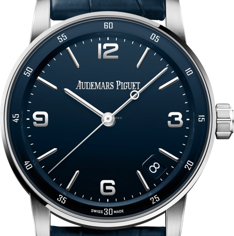 Audemars Piguet,CODE 11.59 41mm,41mm,White Gold,Blue,Automatic,Day,70hours,15210BC,15210BC.OO.A321CR.01
