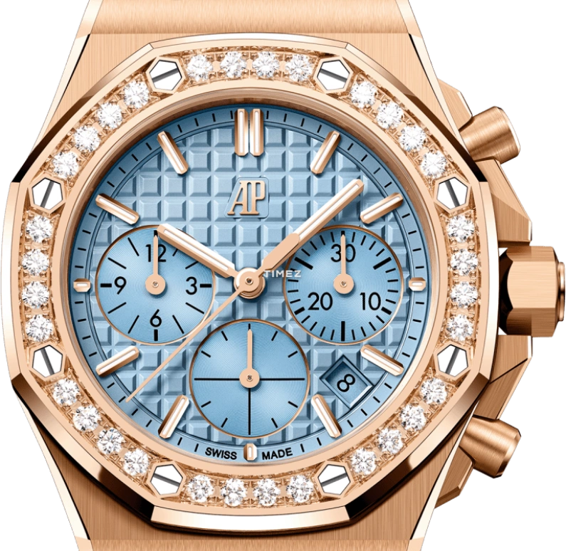 Audemars Piguet,Royal Oak Offshore 37mm,37mm,Rose Gold,Blue,Automatic,Chronograph,Day,26231OR,26231OR.ZZ.A085CA.01