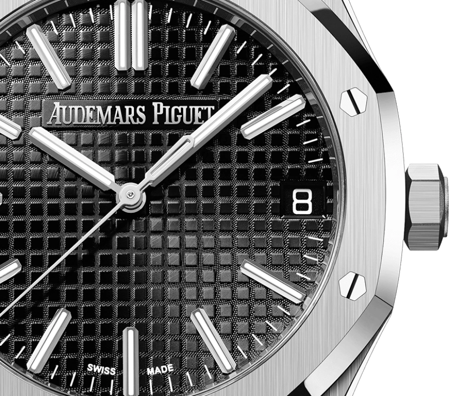 Audemars Piguet,Royal Oak 41mm,41mm,Stainless Steel,Black,Automatic,Day,70hours,15510ST,15510ST.OO.1320ST.02 50th