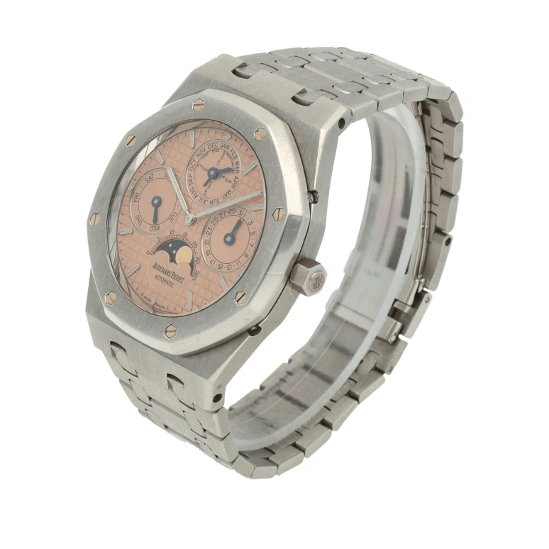Audemars Piguet,Royal Oak 39x49mm,39x49mm,White Gold,Coffee,Brown,Automatic,Moonphase,Perpetual Calendar,Leap Year,Month,Sapphire,Crystal Glass,Octagon,25820PT,25820PT.OO.0944PT.04