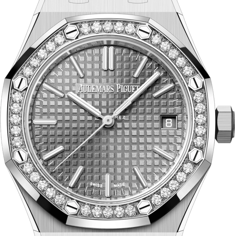 Audemars Piguet,Royal Oak 37mm,37mm,Stainless Steel,Grey,Automatic,Day,60hours,15551ST,15551ST.ZZ.1356ST.06