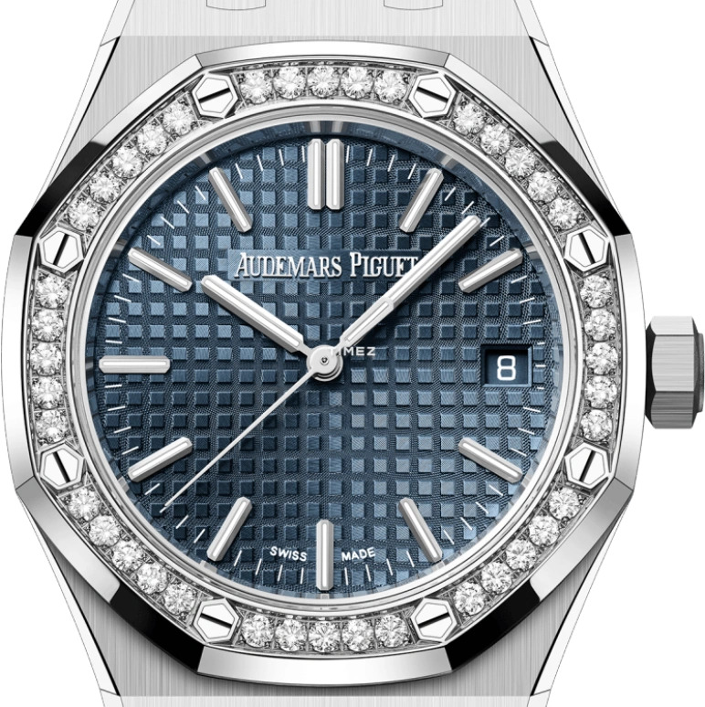 Audemars Piguet,Royal Oak 37mm,37mm,Stainless Steel,Blue,Automatic,Day,60hours,15551ST,15551ST.ZZ.1356ST.05