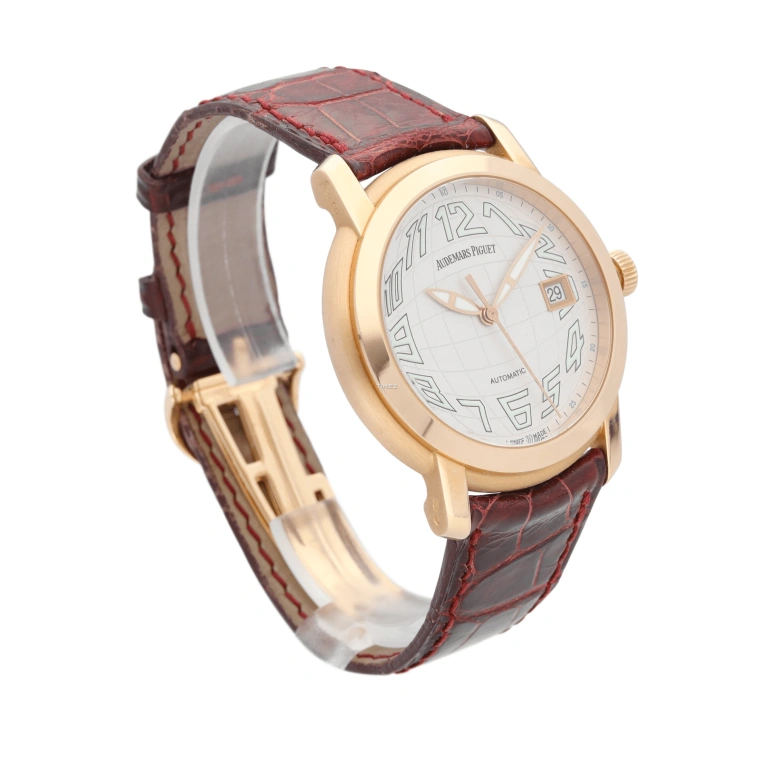 Audemars Piguet,Jules Audemars 39mm,39mm,Rose Gold,White,Automatic,Day,Sapphire,Crystal Glass,15120OR,15120OR.OO.A088CR.02