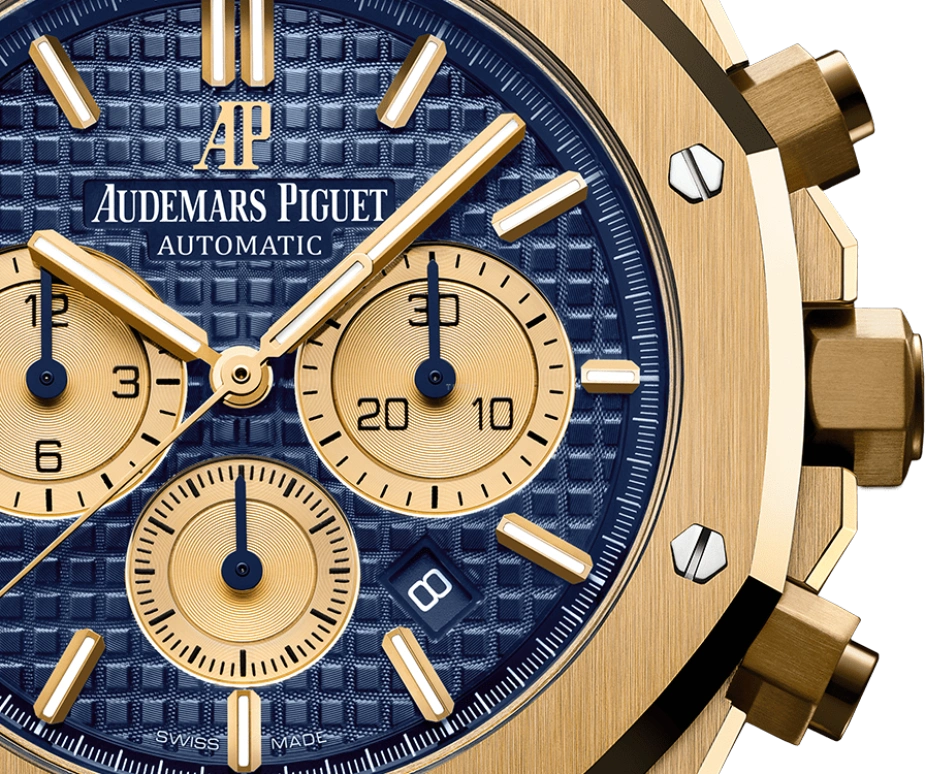 Audemars Piguet,Royal Oak 41mm,41mm,Yellow Gold,Blue,Automatic,Chronograph,Day,Anthony Davis,26331BA,26331BA.OO.1220BA.01