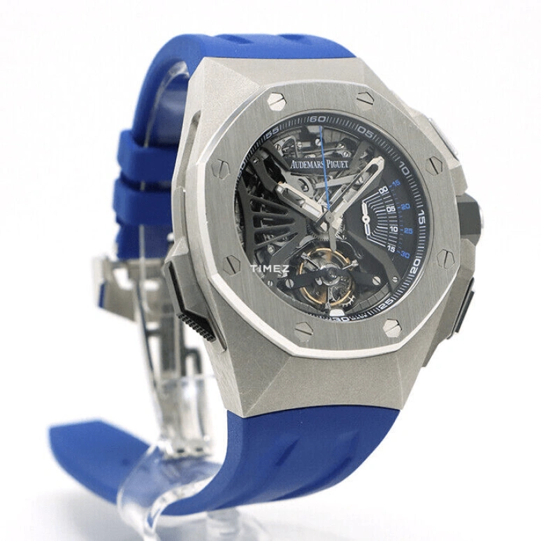 Audemars Piguet,Royal Oak Concept 44mm,44mm,Platinum,Grey,Automatic,Chronograph,Tourbillon,Minute Repeater,26594PT,26594PT.OO.D00 2CA.01