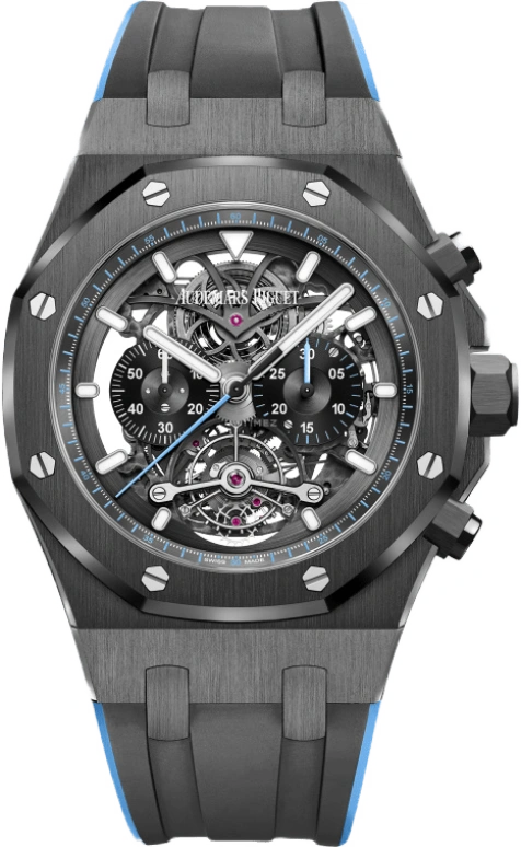 Audemars Piguet,Royal Oak 44mm,44mm,Titanium,Ceramic,Skeleton,Handwound,Chronograph,Tourbillon,26343CE,26343CE.OO.D002CA.02