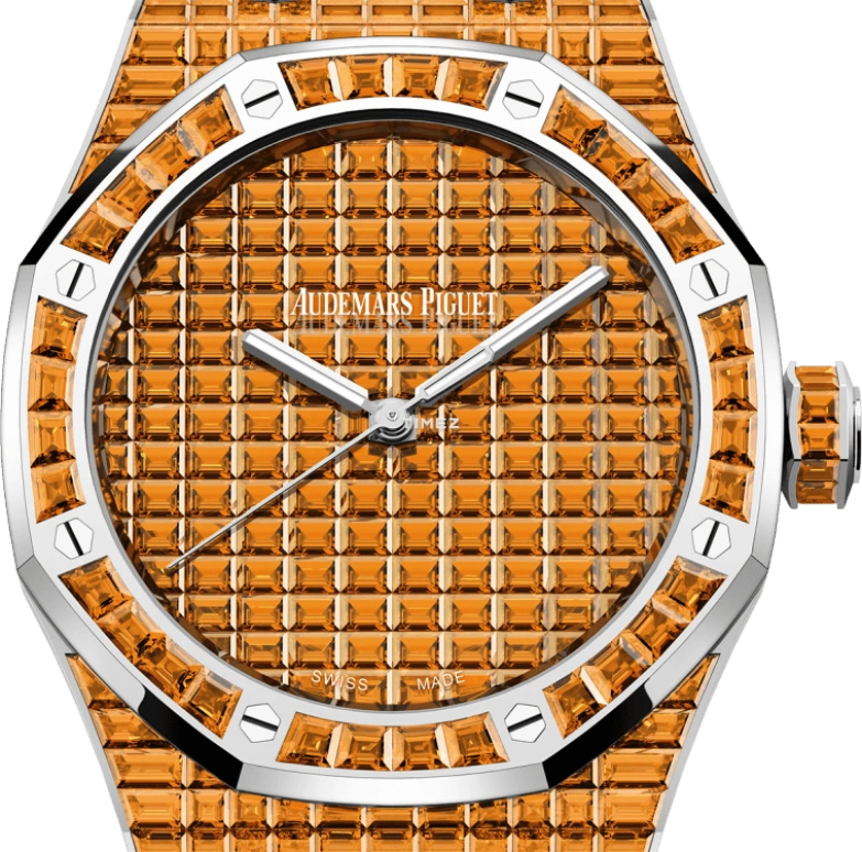 Audemars Piguet,Royal Oak 41mm,41mm,White Gold,Orange,Automatic,70hours,In-house Caliber,15514BC,15514BC.SE.1284BC.01 50th