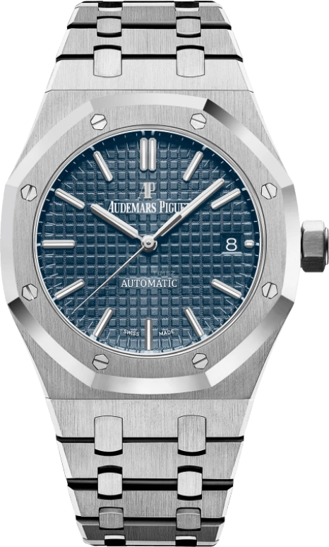 Audemars Piguet,Royal Oak 37mm,37mm,Stainless Steel,Blue,Automatic,Day,60hours,15450ST,15450ST.OO.1256ST.03