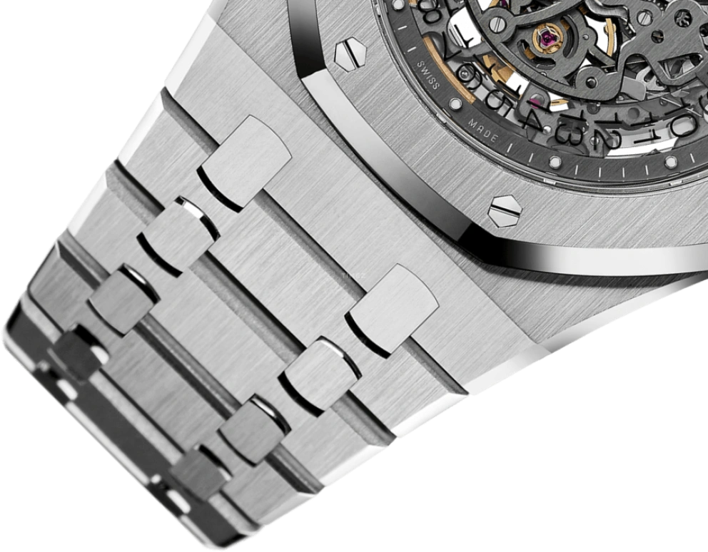 Audemars Piguet,Royal Oak 39mm,39mm,Platinum,Skeleton,Automatic,Day,40hours,15203PT,15203PT.OO.1240PT.01