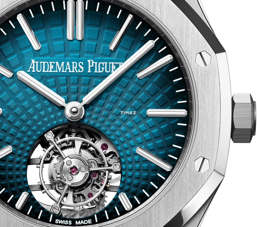 Audemars Piguet,Royal Oak 41mm,41mm,Stainless Steel,Blue,Gradient,Automatic,Tourbillon,Sapphire,Crystal Glass,26530ST,26530ST.OO.1220ST.99