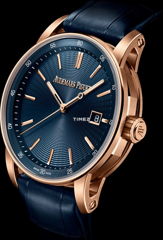 Audemars Piguet,CODE 11.59 38mm,38mm,Rose Gold,Blue,Automatic,Day,60hours,77410OR,77410OR.OO.A342CR.01