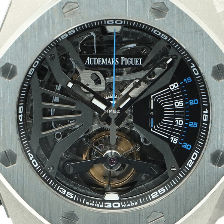 Audemars Piguet,Royal Oak Concept 44mm,44mm,Platinum,Grey,Automatic,Chronograph,Tourbillon,Minute Repeater,26594PT,26594PT.OO.D00 2CA.01