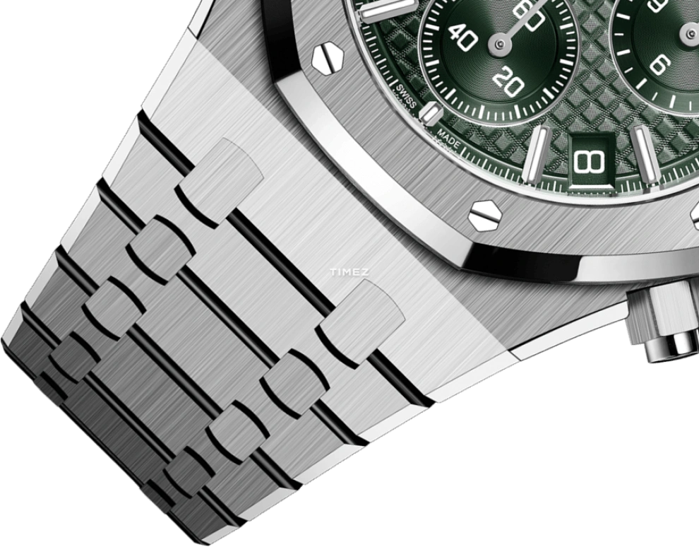 Audemars Piguet,Royal Oak 41mm,41mm,Stainless Steel,Green,Automatic,Chronograph,Day,26240ST,26240ST.OO.1320ST.08