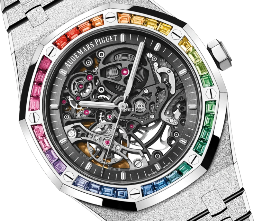 Audemars Piguet,Royal Oak 41mm,41mm,White Gold,Grey,Skeleton,Automatic,45hours,In-house Caliber,15412BC,15412BC.YG.1224BC.03-B
