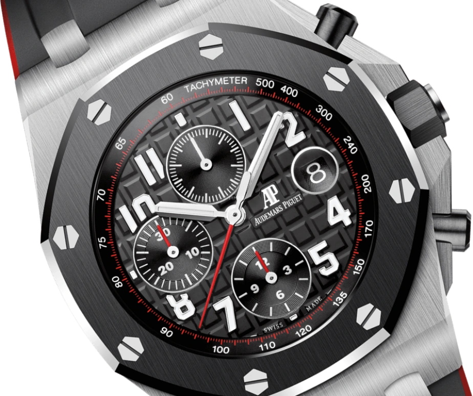 Audemars Piguet,Royal Oak Offshore 42mm,42mm,Ceramic,Stainless Steel,Black,Automatic,Chronograph,Day,26470SO,26470SO.OO.A002CA.01