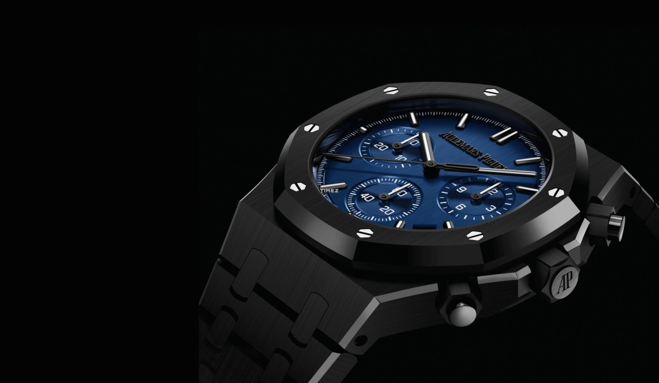 Audemars Piguet,Royal Oak 41mm,41mm,Ceramic,Blue,Automatic,Chronograph,Day,Flyback,26240CE,26240CE.OO.1225CE.98