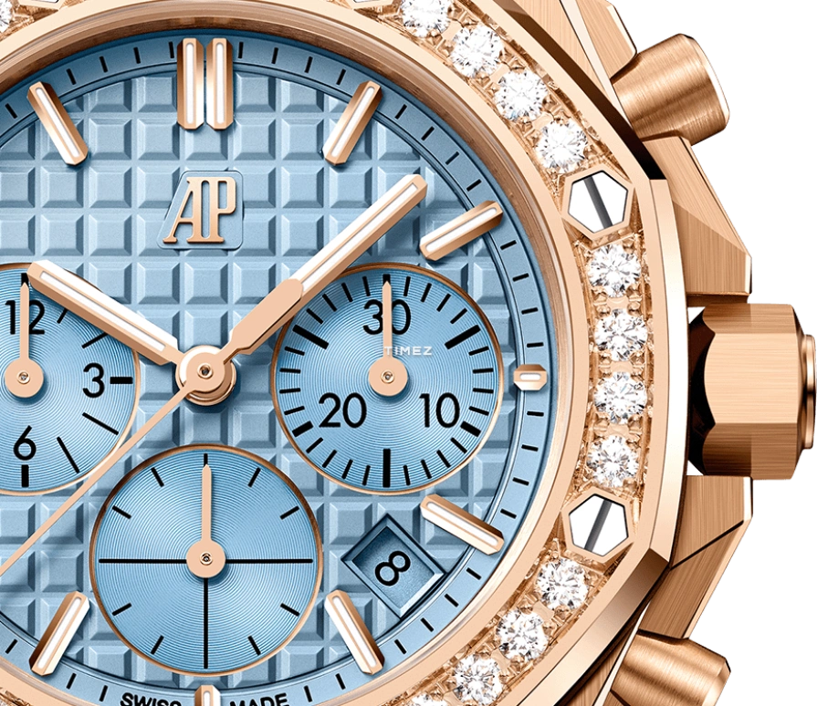 Audemars Piguet,Royal Oak Offshore 37mm,37mm,Rose Gold,Blue,Automatic,Chronograph,Day,26231OR,26231OR.ZZ.A085CA.01