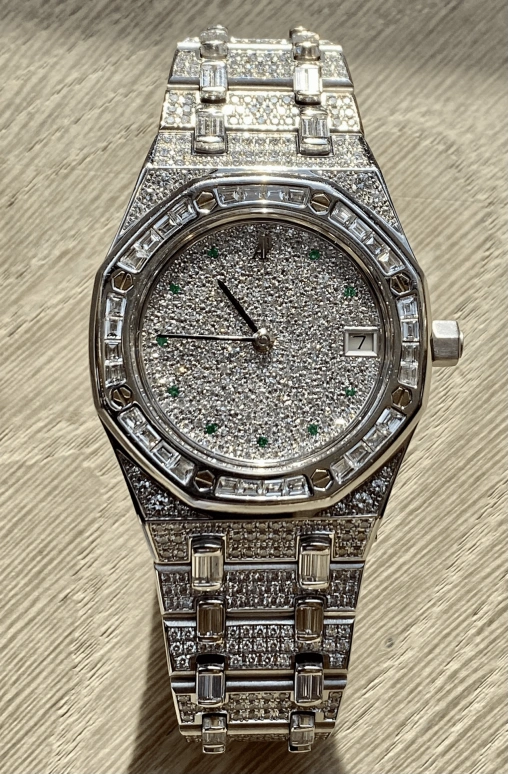 Audemars Piguet,Royal Oak 36mm,36mm,White Gold,Silver,Automatic,Day,Sapphire,14841BC,14841BC.Z.0699BC/02
