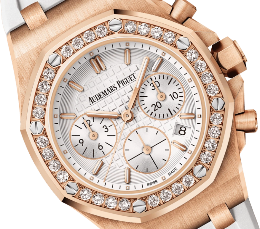 Audemars Piguet,Royal Oak 37mm,37mm,Rose Gold,Rose,Silver,Silver White,Automatic,Chronograph,Day,26231OR,26231OR.ZZ.D010CA.01