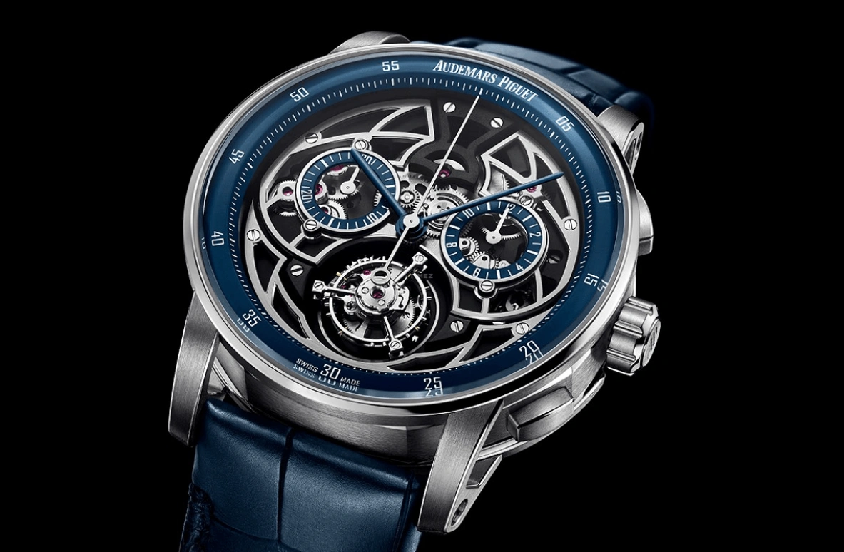 Audemars Piguet,CODE 11.59 41mm,41mm,White Gold,Skeleton,Automatic,Chronograph,Tourbillon,Flyback,26399BC,26399BC.OO.D321CR.01