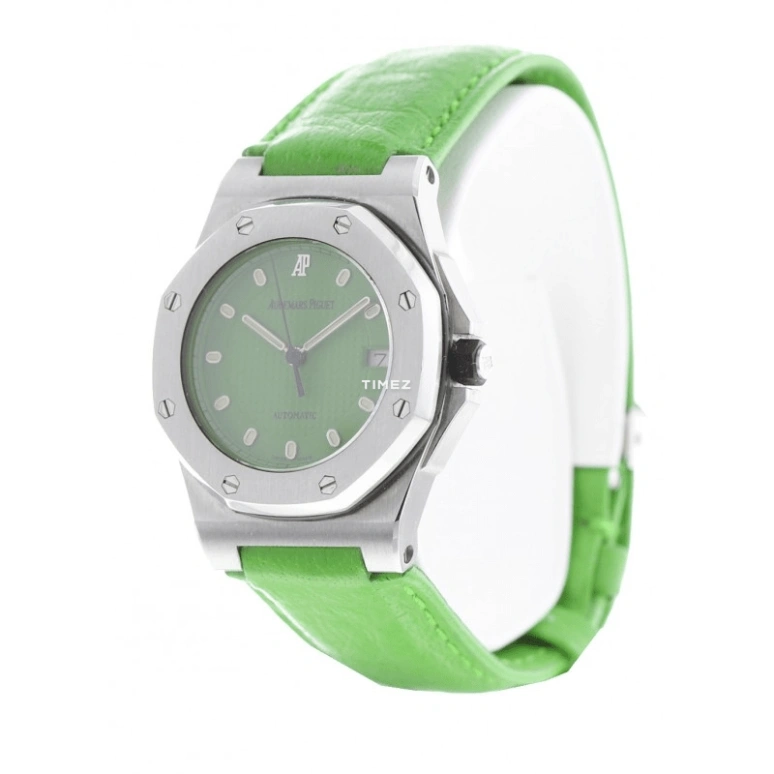 Audemars Piguet,Royal Oak Offshore 32mm,32mm,Stainless Steel,Green,Automatic,Day,Sapphire,77151ST Green