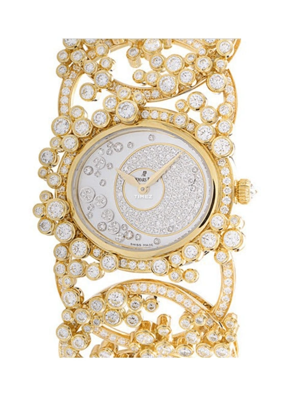 Audemars Piguet,Millenary 25x28mm,25x28mm,Yellow Gold,White,Handwound,Round,Gold,79382BA,79382BA.ZZ.9186BA.01