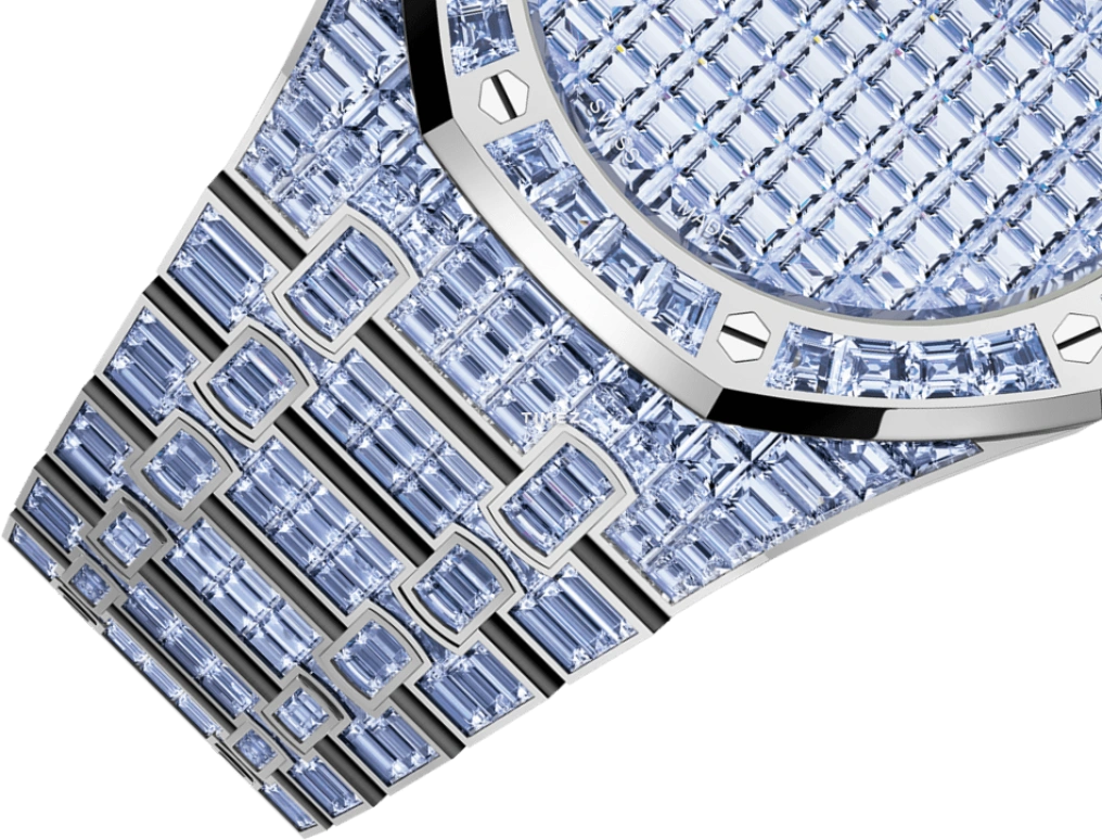 Audemars Piguet,Royal Oak 41mm,41mm,White Gold,Blue,Automatic,70hours,In-house Caliber,15514BC,15514BC.TF.1284BC.01 50th