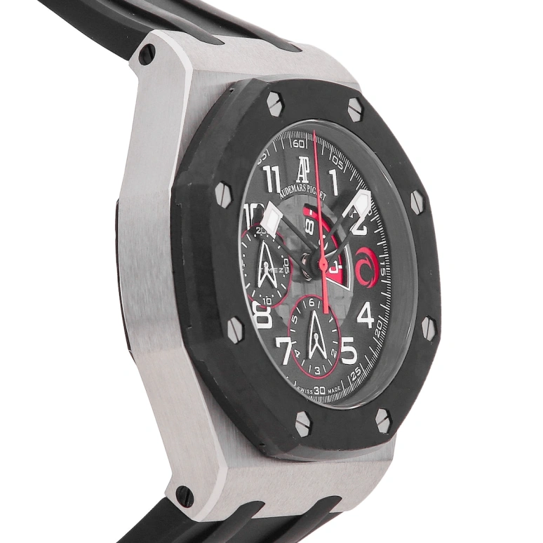 Audemars Piguet,Royal Oak Offshore 44mm,44mm,White Gold,Black,Automatic,Chronograph,Day,26062PT,26062PT.OO.A002CA.01