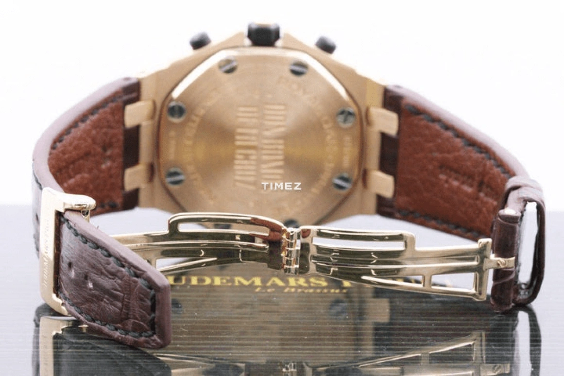 Audemars Piguet,Royal Oak Offshore 42mm,42mm,Rose Gold,Brown,Automatic,Chronograph,Day,26192OR,26192OR.D0801CR.01