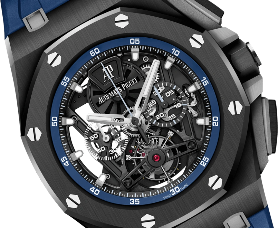 Audemars Piguet,Royal Oak Offshore 44mm,44mm,Titanium,Ceramic,Skeleton,Handwound,Chronograph,Tourbillon,26407CE,26407CE.OO.A030CA.01