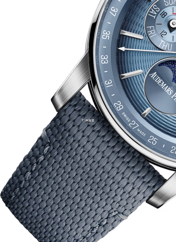 Audemars Piguet,CODE 11.59 41mm,41mm,White Gold,Blue,Automatic,Moonphase,Perpetual Calendar,Month,Date,55hours,In-house Caliber,26494BC,26494BC.OO.D350KB.01
