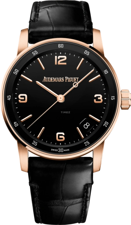 Audemars Piguet,CODE 11.59 41mm,41mm,Pink Gold,Black,Automatic,Day,70hours,15210OR,15210OR.OO.A002CR.01
