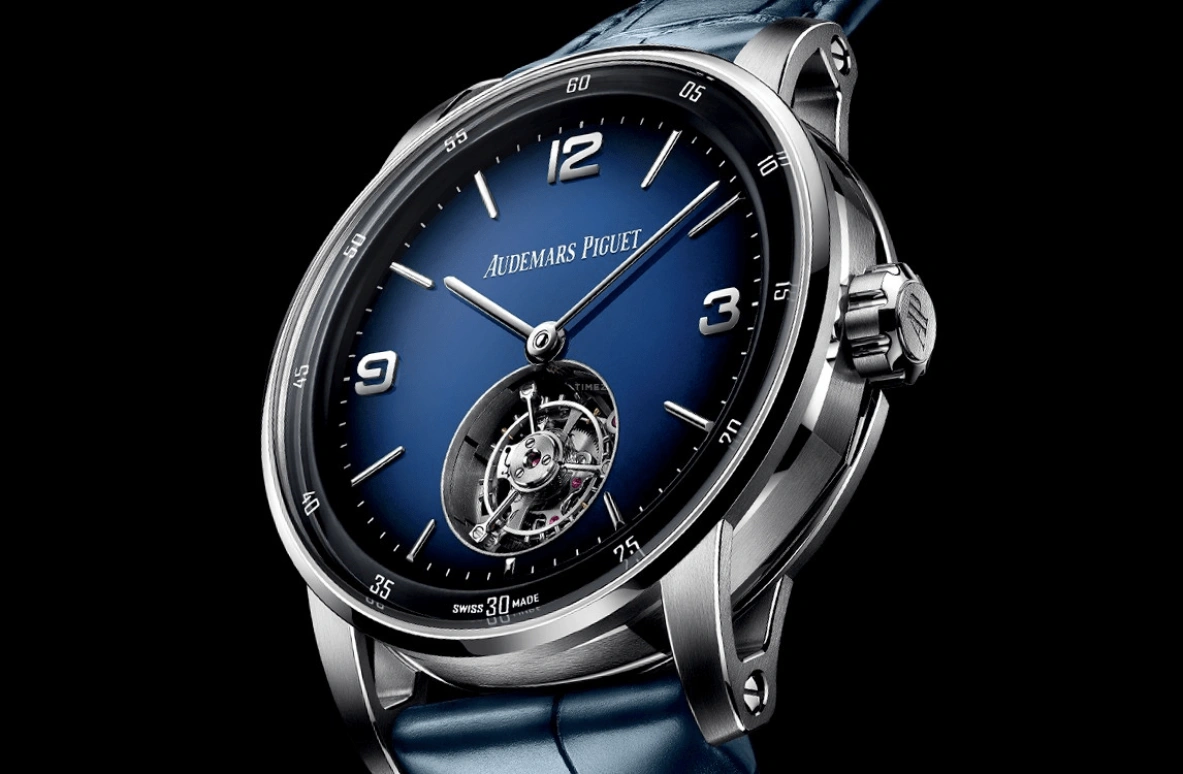 Audemars Piguet,CODE 11.59 41mm,41mm,White Gold,Blue,Automatic,Tourbillon,65hours,26396BC,26396BC.OO.D321CR.01