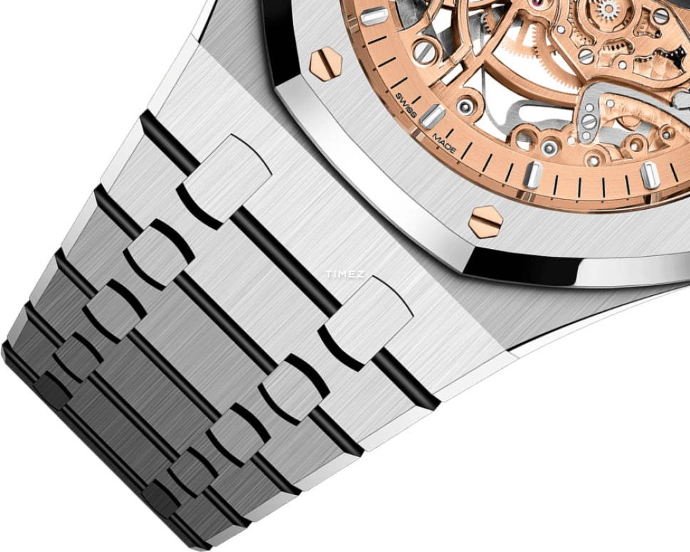 Audemars Piguet,Royal Oak 41mm,41mm,Stainless Steel,Rose Gold,Automatic,Double Balance,45hours,Michael Jordan,Air Jordan,flying man,G.O.A.T.,M.J.,15407ST,15407ST.OO.1220ST.02