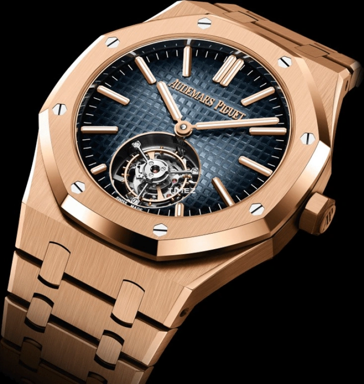 Audemars Piguet,Royal Oak 41mm,41mm,Rose Gold,Blue,Automatic,Tourbillon,65hours,26730OR,26730OR.OO.1320OR.02