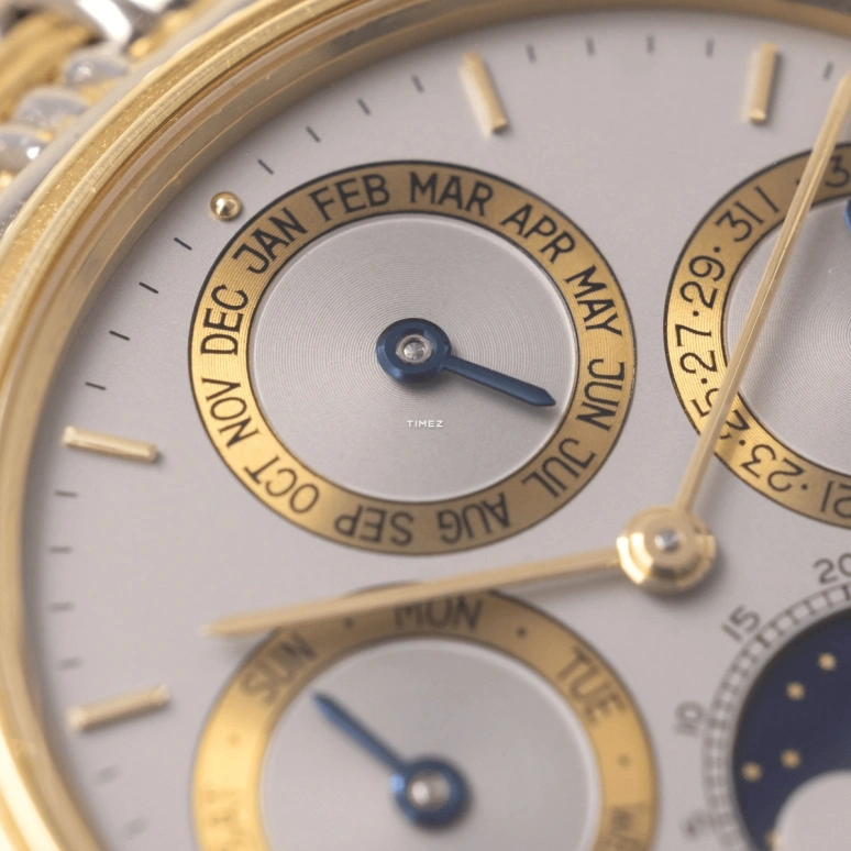 Audemars Piguet,Other 36mm,36mm,White Gold,Yellow Gold,Silver White,Automatic,Moonphase,Perpetual Calendar,Month,Date,40hours,In-house Caliber,5557CA